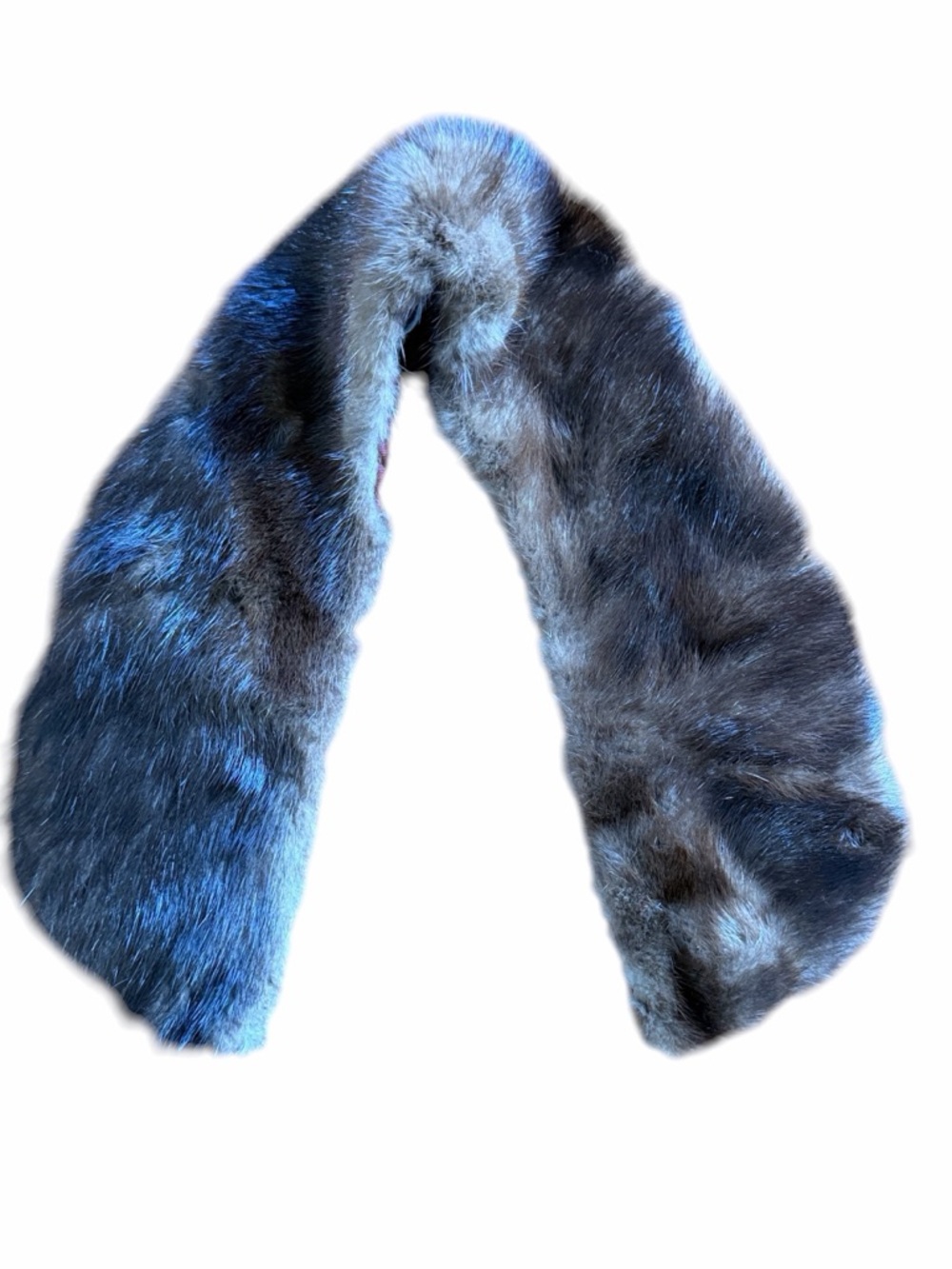 Genuine Fur Brown Collar Vintage Pin-on